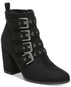 Carlos By Carlos Santana Gamma Buckle Block-heel Booties Women's Shoes