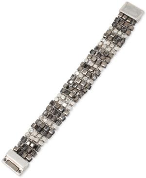 Kenneth Cole New York Silver-tone Metallic Beaded Bracelet