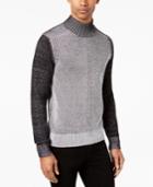 Sean John Men's Plaited Chevron Mock-neck Cardigan