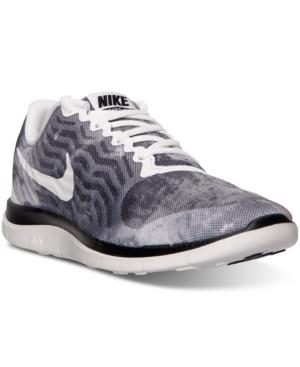 Nike Men's Free 4.0 V5 Print Running Sneakers From Finish Line