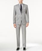 Marc New York By Andrew Marc Men's Classic-fit Light Gray Texture Suit