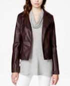 Bar Iii Faux-leather Moto Jacket, Only At Macy's