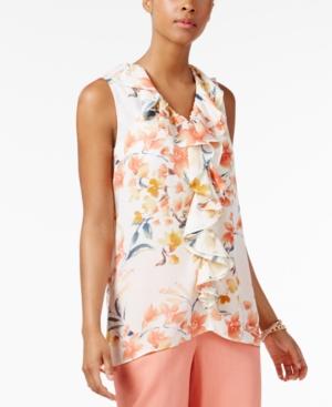Ny Collection Ruffled Top