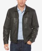 Perry Ellis Men's Faux-leather Jacket