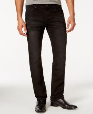 Inc International Concepts Monroe Slim-fit Black Wash Jeans, Only At Macy's