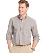 Izod Long Sleeve Gingham Button-down Shirt