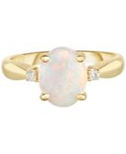 Opal (1-1/2 Ct. T.w.) & Diamond Accent Ring In 14k Gold