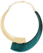 Robert Lee Morris Soho Gold-tone & Patina Statement Necklace, 16 + 3 Extender