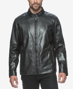 Marc New York Men's Rhinecliff Leather Racer Coat