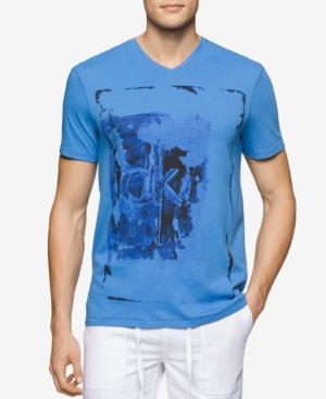 Calvin Klein Jeans Men's Logo-graphic V-neck T-shirt