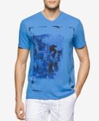 Calvin Klein Jeans Men's Logo-graphic V-neck T-shirt