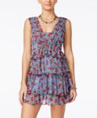 Alice Through The Looking Glass Juniors' Tiered V-back A-line Dress