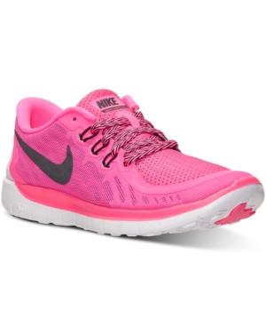 Nike Girls' Free 5.0 Running Sneakers From Finish Line