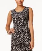 Jm Collection Printed Jacquard Tank Top, Only At Macy's