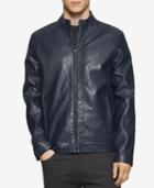 Calvin Klein Men's Faux-leather Jacket