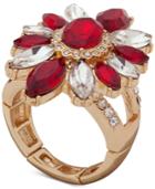 Anne Klein Stone & Crystal Stretch Ring