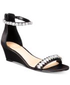 Jewel Badgley Mischka Mel Evening Wedge Sandals Women's Shoes