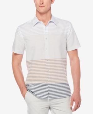 Perry Ellis Men's Multi-color Engineered Striped Shirt
