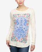 Lucky Brand Hamsa Graphic Top