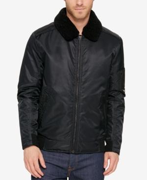 Kenneth Cole Men's A1 Bomber Jacket With Removable Collar