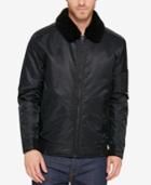Kenneth Cole Men's A1 Bomber Jacket With Removable Collar