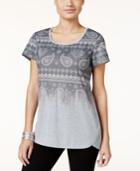 Style & Co. Paisley Graphic T-shirt, Only At Macy's