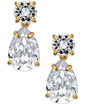 Kate Spade New York Gold-tone Crystal Drop Earrings