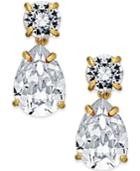 Kate Spade New York Gold-tone Crystal Drop Earrings