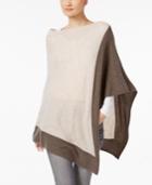 Charter Club Cashmere Colorblocked Poncho, Only At Macy's
