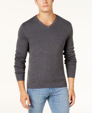 Club Room Men's V-neck Cotton Sweater, Created For Macy's