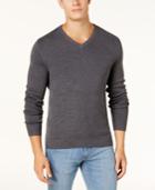 Club Room Men's V-neck Cotton Sweater, Created For Macy's