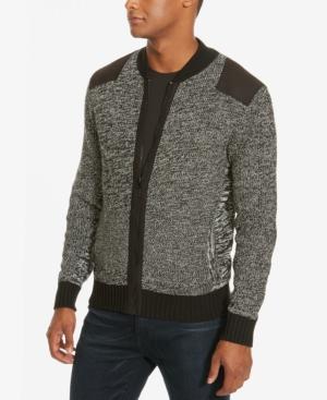 Kenneth Cole New York Men's Marled Bomber Jacket