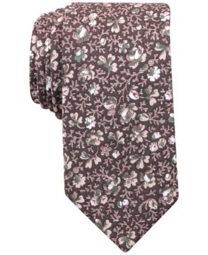 Bar Iii Men's Oak Leaf-print Tie, Only At Macy's