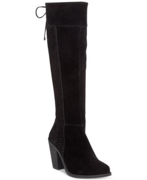 Jessica Simpson Ciarah Braided-detail Tall Boots Women's Shoes