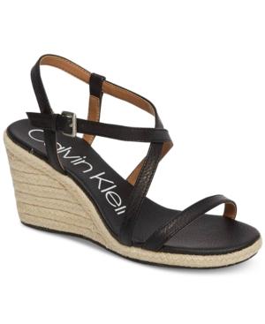 Calvin Klein Women's Bellemine Wedge Sandals Women's Shoes
