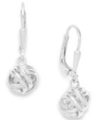 Giani Bernini Love Knot Drop Earrings In Sterling Silver