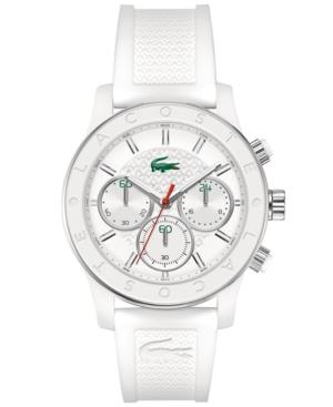 Lacoste Watch, Women's Chronograph Charlotte White Silicone Strap 40mm 2000800