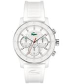 Lacoste Watch, Women's Chronograph Charlotte White Silicone Strap 40mm 2000800