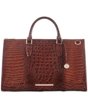 Brahmin Anywhere Embossed Leather Weekender