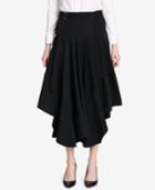 Calvin Klein Pinstriped High-low Skirt