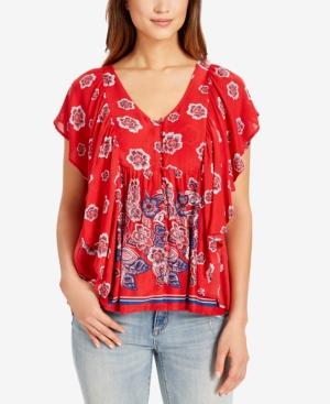 Vintage America Delfina Flounce Cotton Top