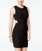 City Studios Juniors' Cutout Grommet-trim Bodycon Dress