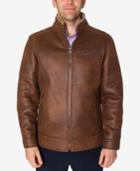 Buffalo David Bitton Men's Brown Faux Leather Jacket