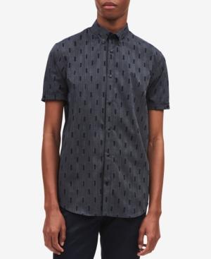 Calvin Klein Men's Square Jacquard Shirt
