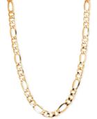 Men's Figaro Chain Bracelet In 10k Gold