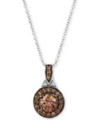 Le Vian Diamond Halo 18 Pendant Necklace (9/10 Ct. T.w.) In 14k White Gold
