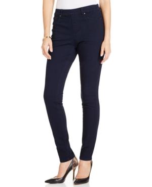 Charter Club Pull-on Skinny Jeans, Dark Rinse