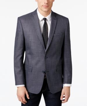 Marc New York By Andrew Marc Men's Classic-fit Navy/gray Birdseye Sport Coat