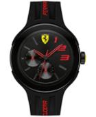 Scuderia Ferrari Men's Fxx Black Silicone Strap Watch 46mm 830223