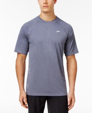 Speedo Men's Crew-neck Heathered Swim Shirt